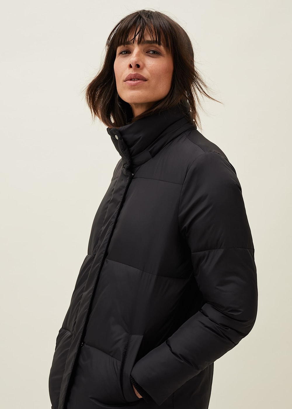 Midi length puffer coat hotsell