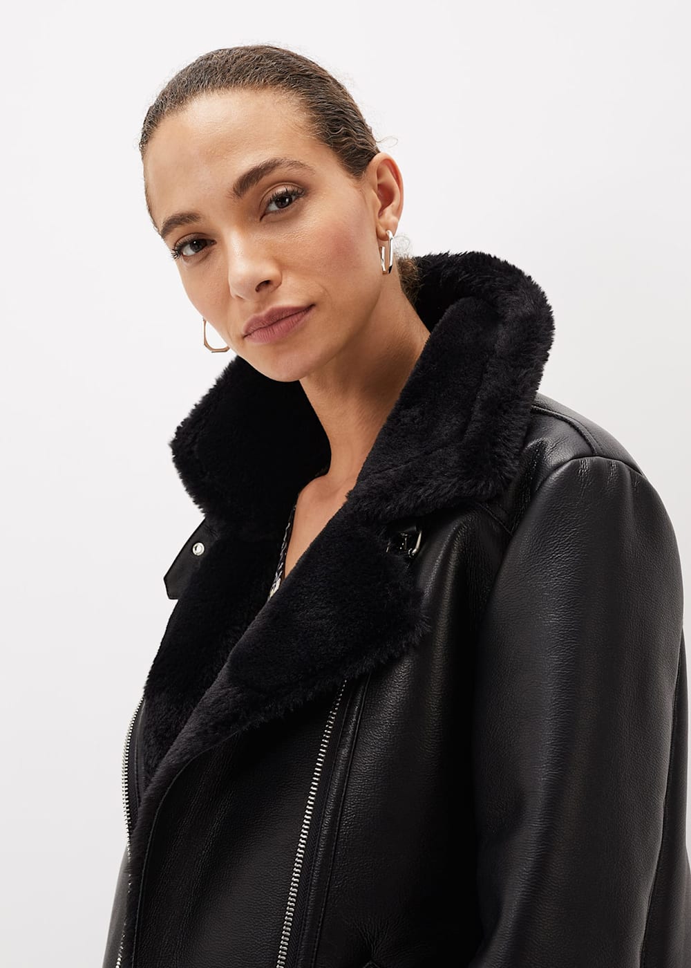 Plus size aviator jacket best sale