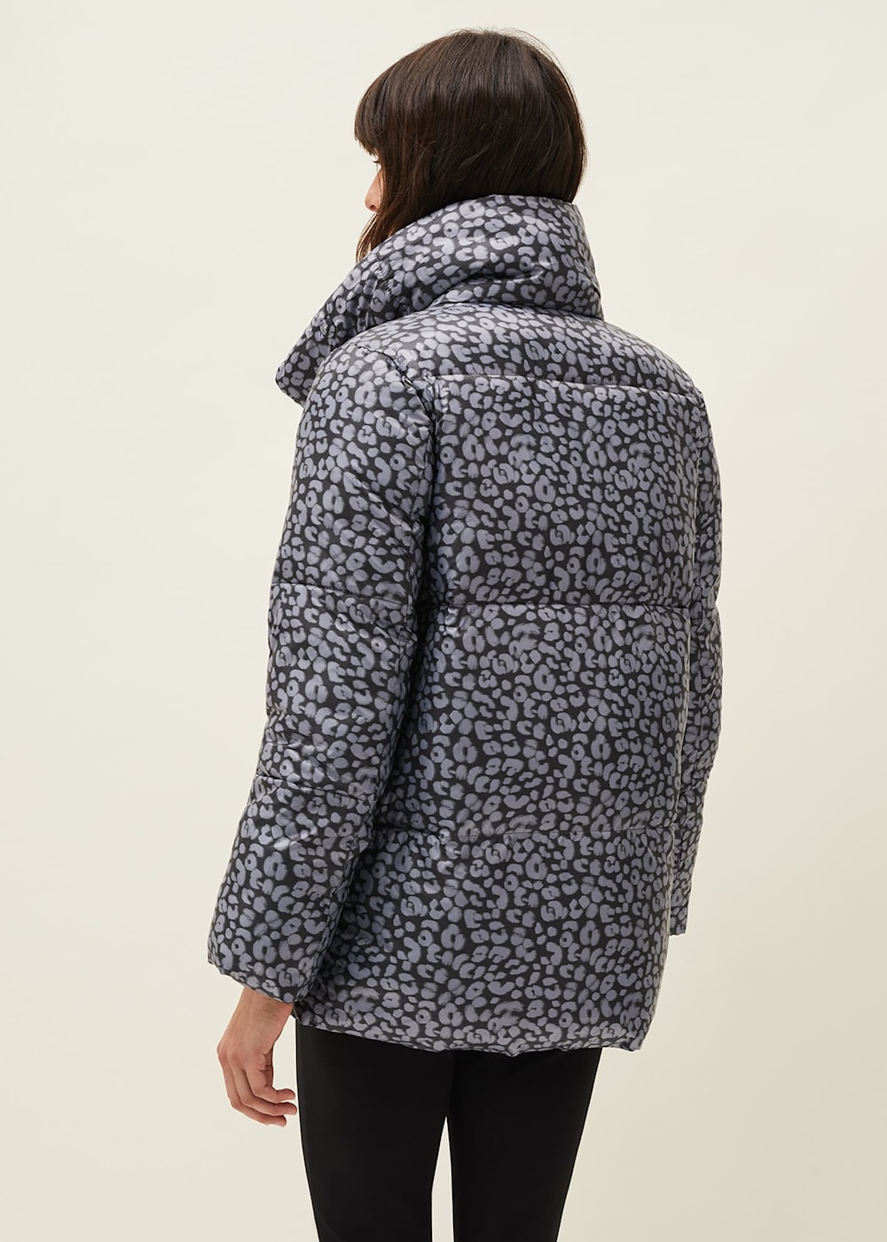 Anny Animal Print Puffer Coat Phase Eight ROW