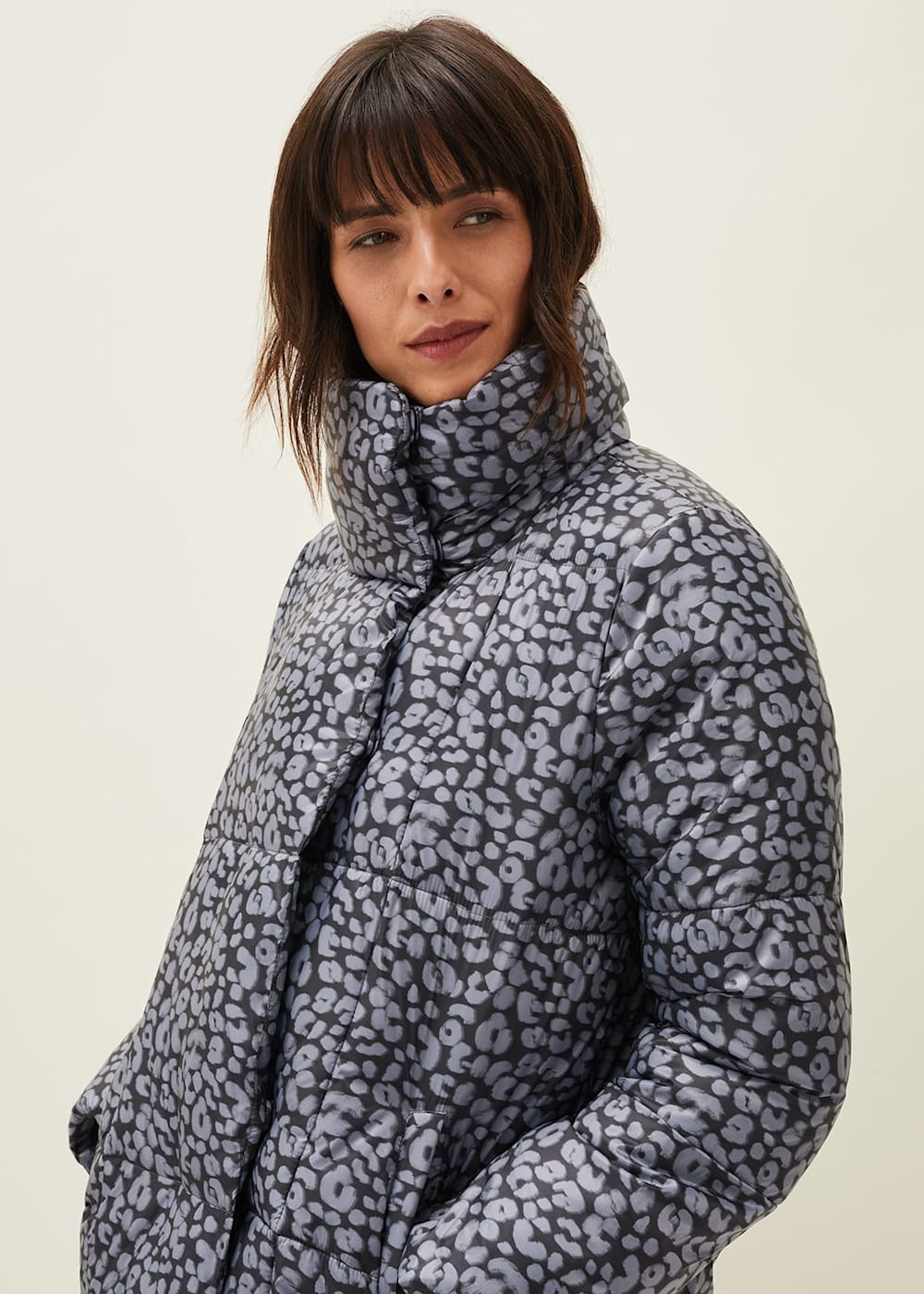 Printed puffer best sale