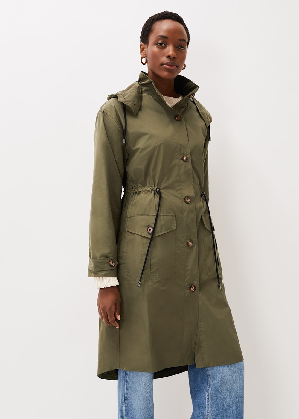 Chloe Longline Parka Coat Phase Eight UK