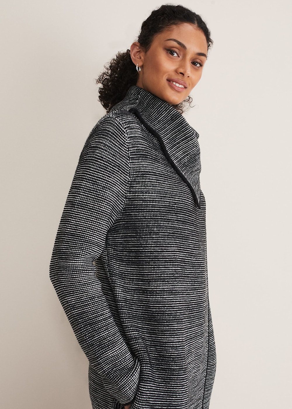 Women tweed knitted coat new arrivals