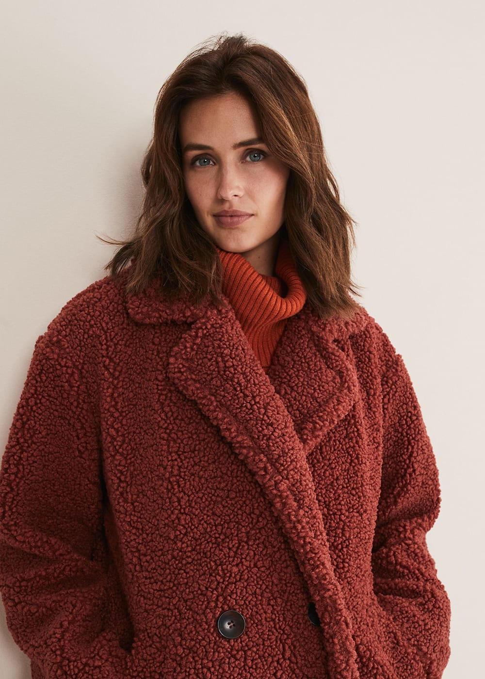 Red teddy bear coat hotsell