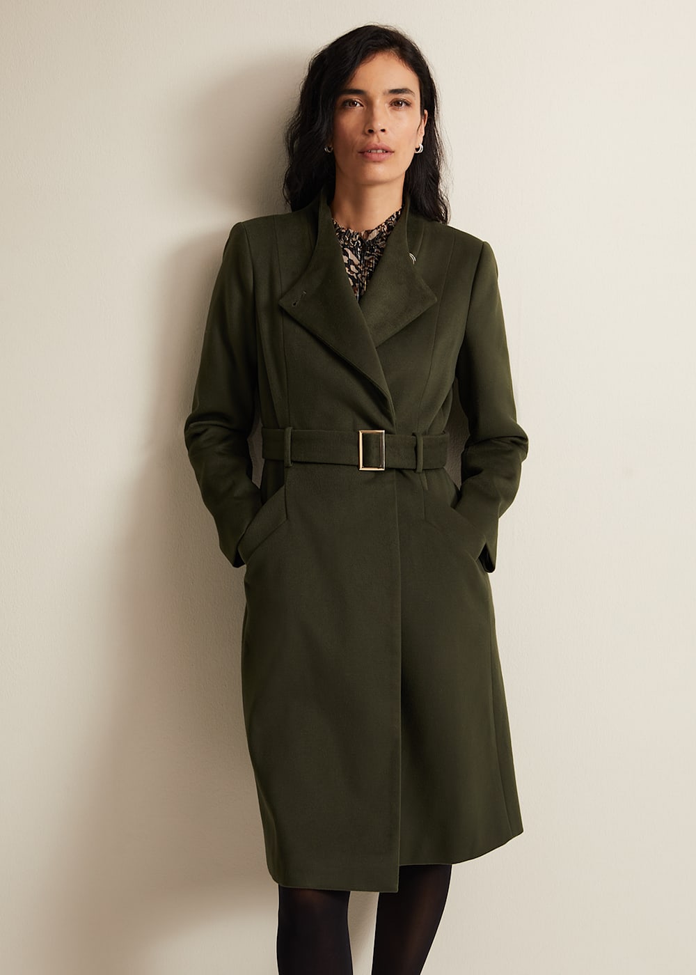 Susie Collarless Wrap Coat Phase Eight UK