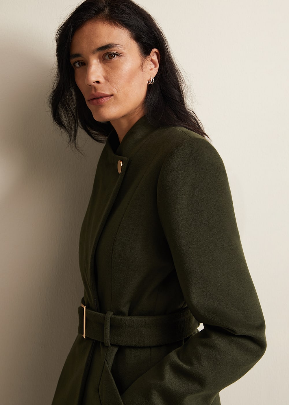 Susie Collarless Wrap Coat Phase Eight UK