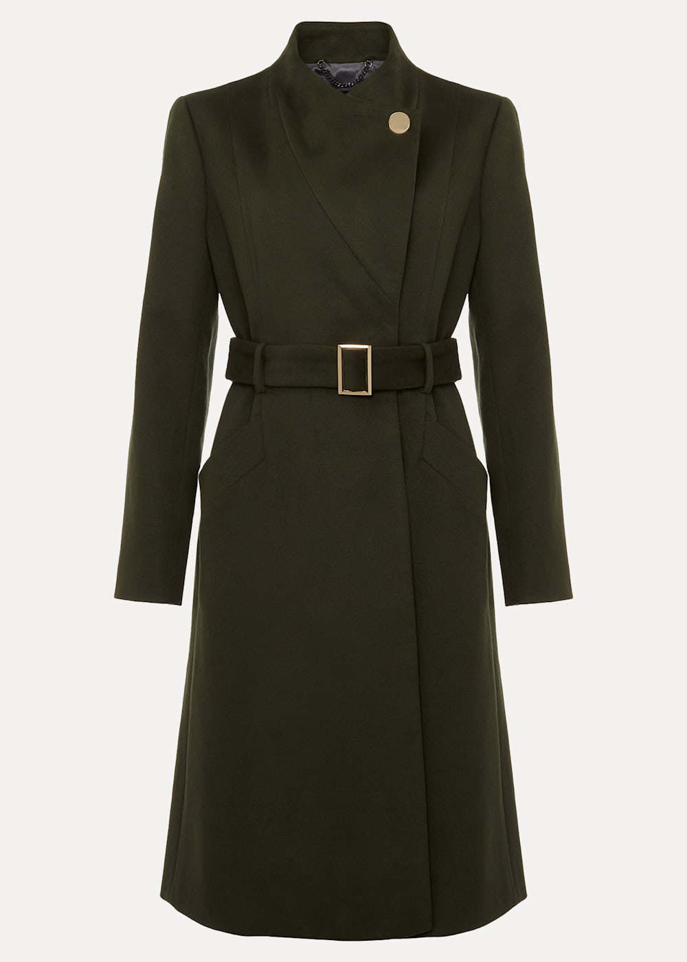 Susie Collarless Wrap Coat | Phase Eight UK |