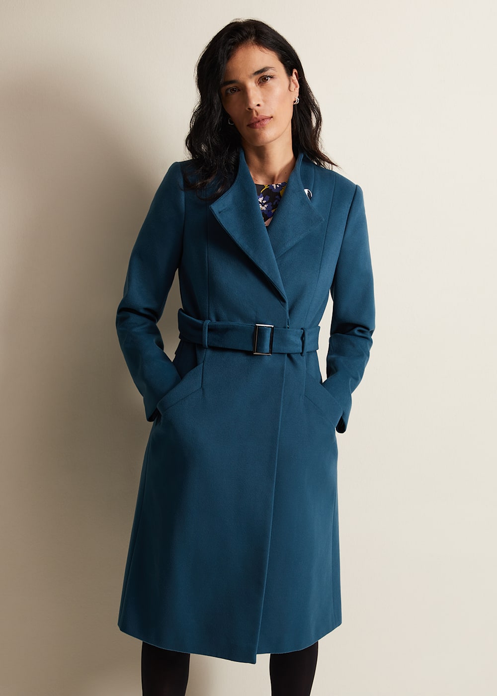 Susie Collarless Wrap Coat Phase Eight UK