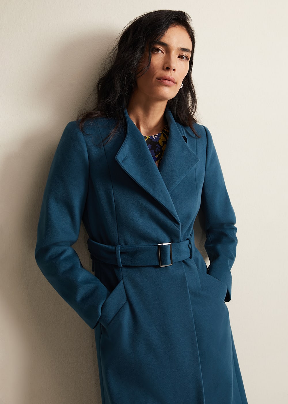 Susie Collarless Wrap Coat Phase Eight UK