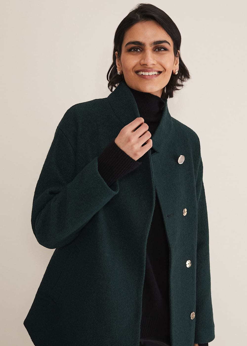 Mya Wool Short Belted Coat Phase Eight UK