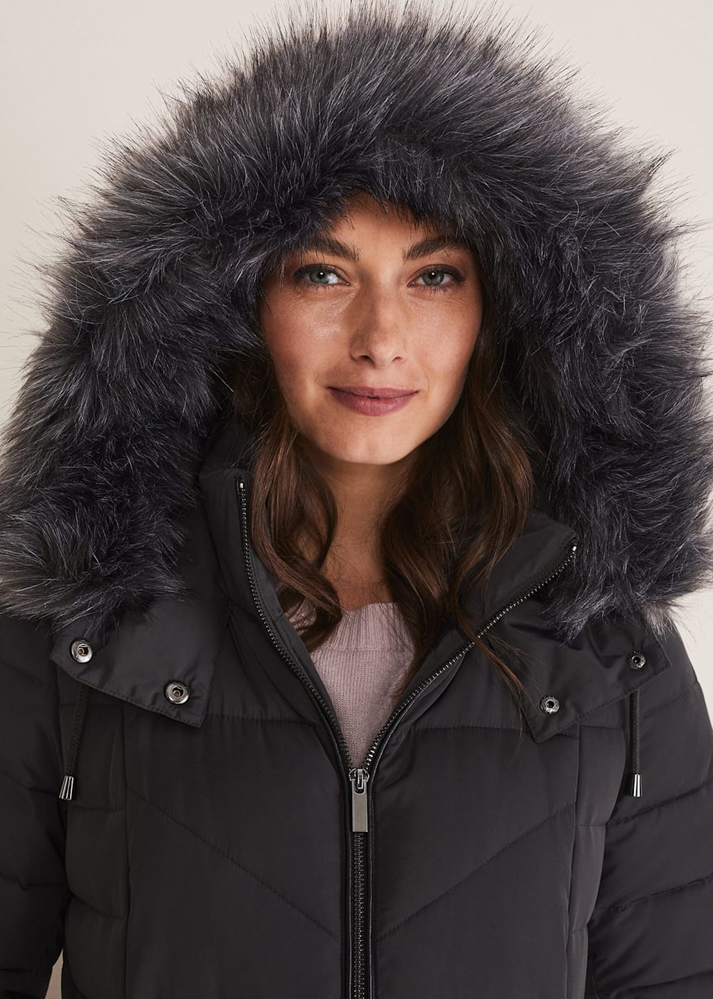 Black maxi puffer jacket cheap