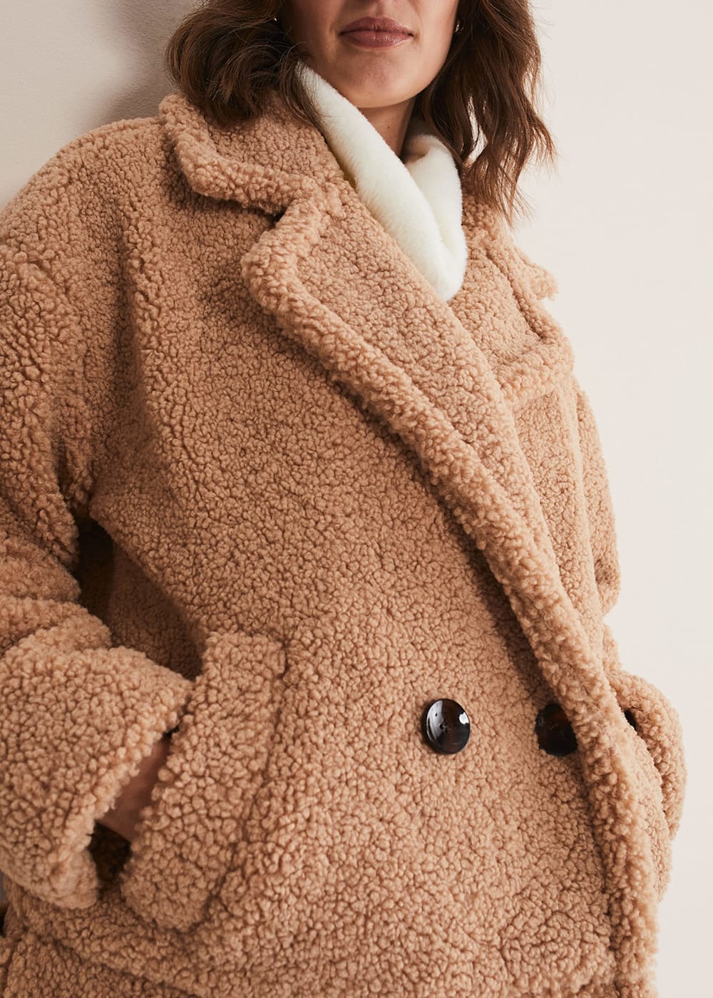 Short teddy bear coat discount