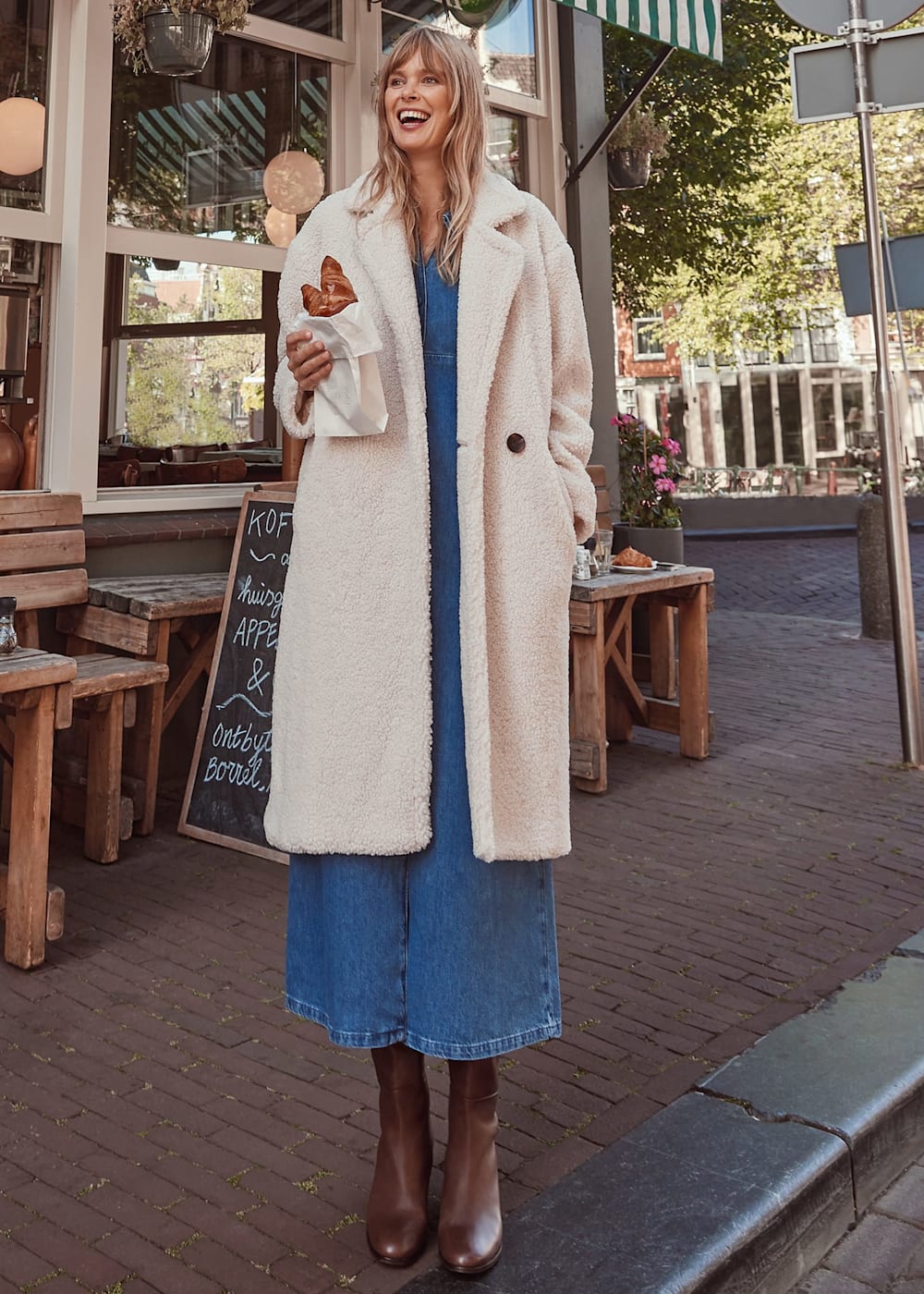 Libbie Longline Teddy Coat Phase Eight UK
