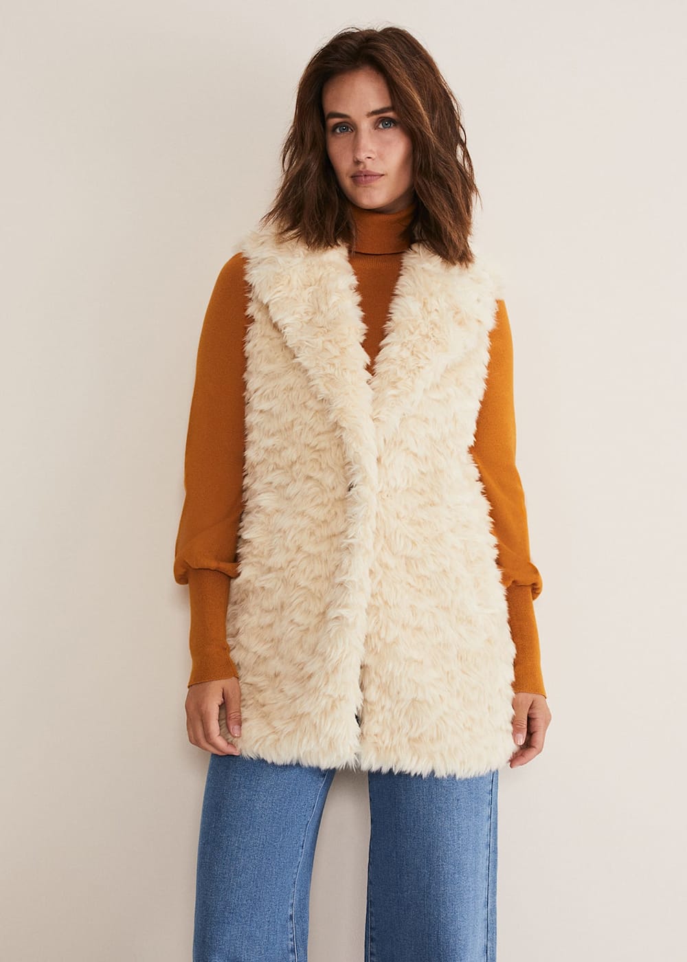 Annie Faux Fur Gilet Phase Eight UK