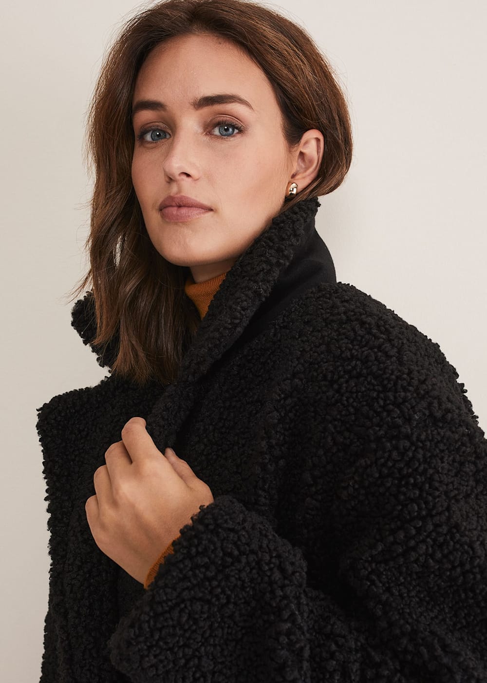 Longline teddy bear jacket clearance