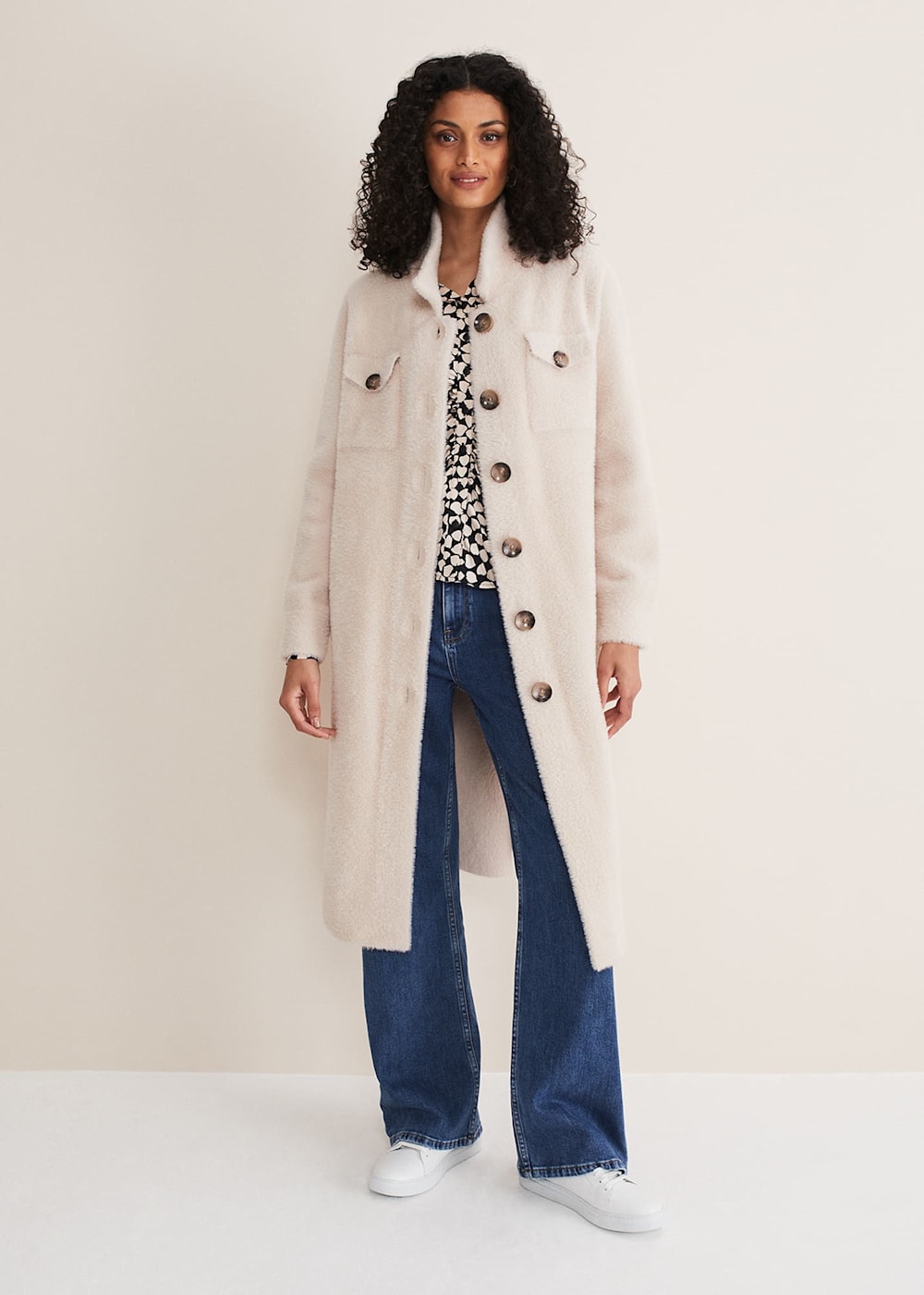 Floressa Shacket Knit Coat Phase Eight UK