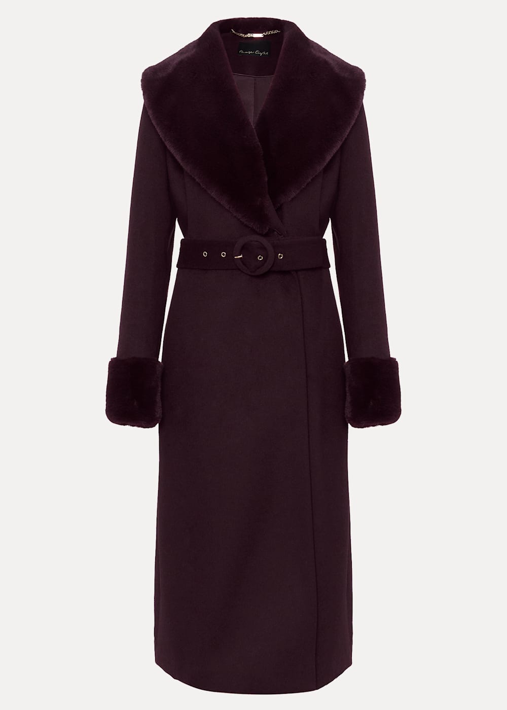 Zylah Faux Fur Collar Wool Smart Coat | Phase Eight UK |