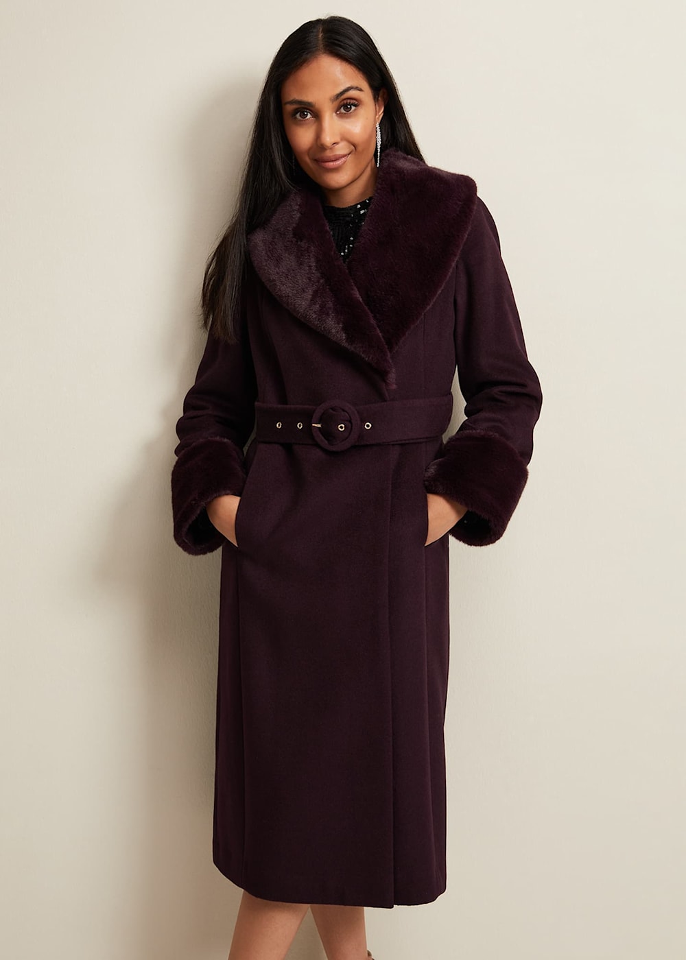 Women wool coat cheap