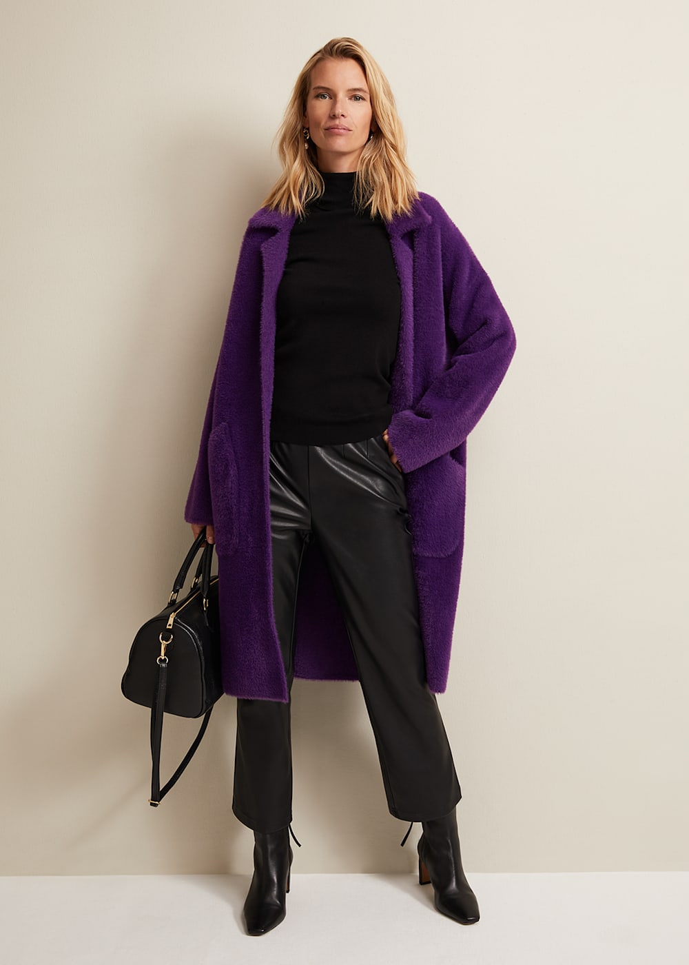Phase eight purple coat top
