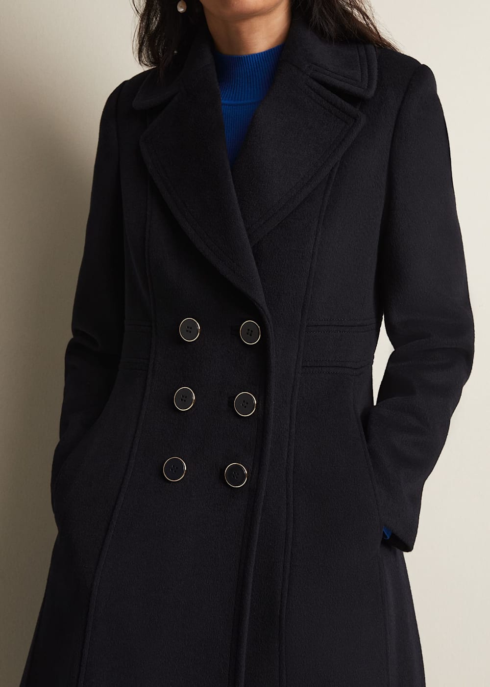 Long smart coat top