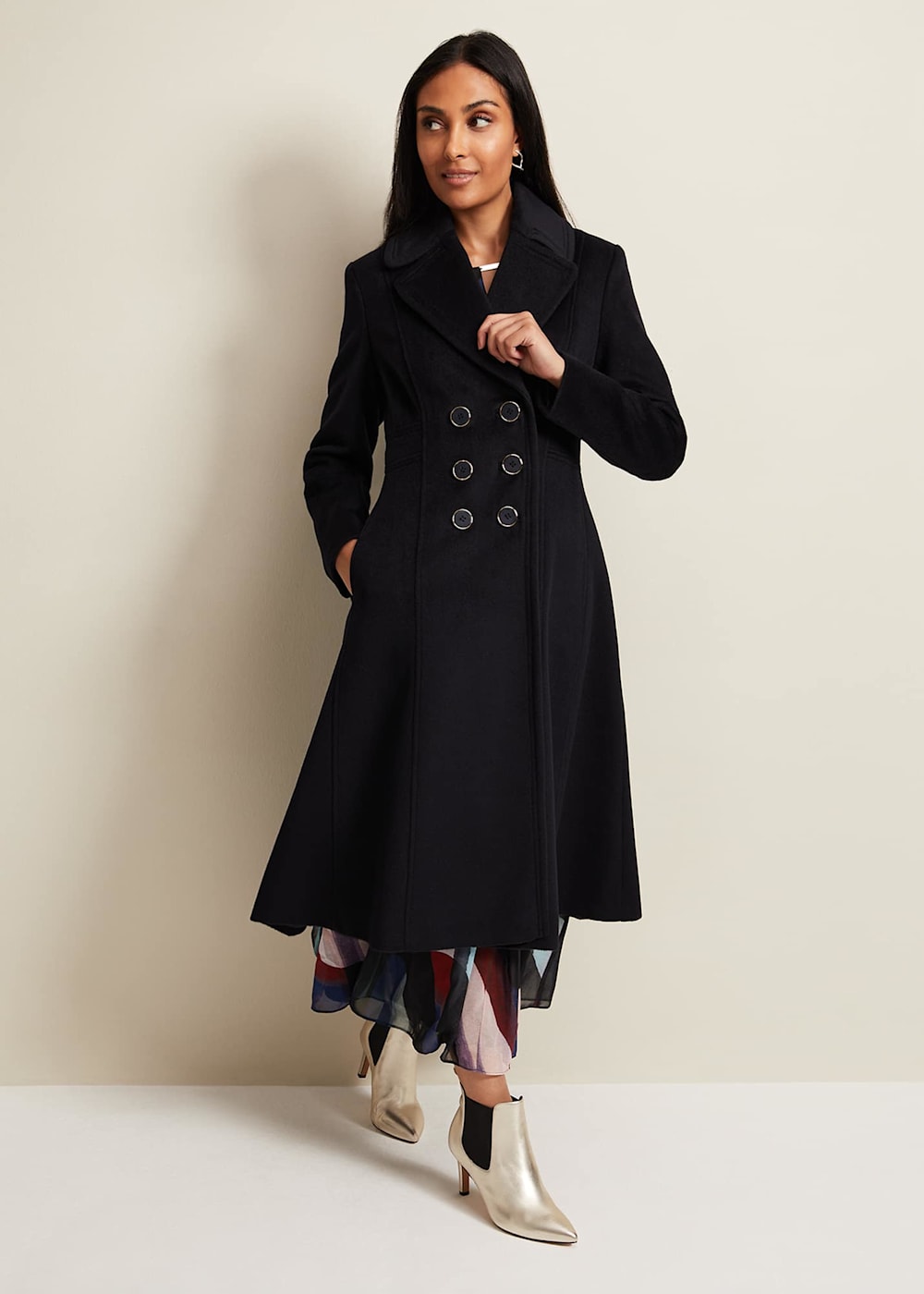 Fit and flare pea coats shop