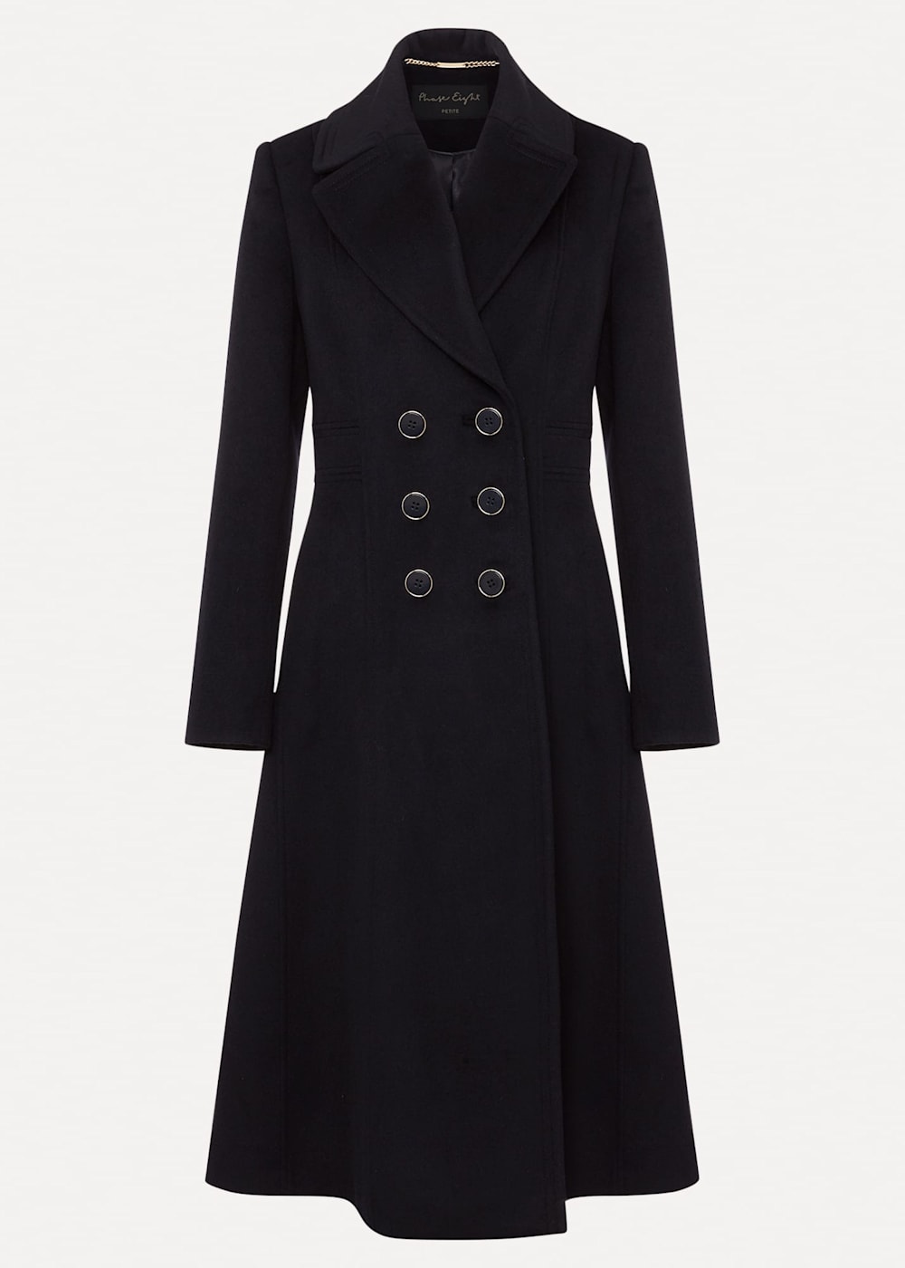 Fit and flare coat uk top