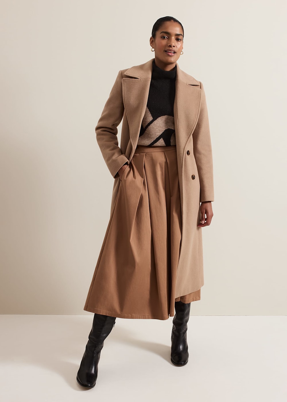 Camel trench coat womens wool cheap