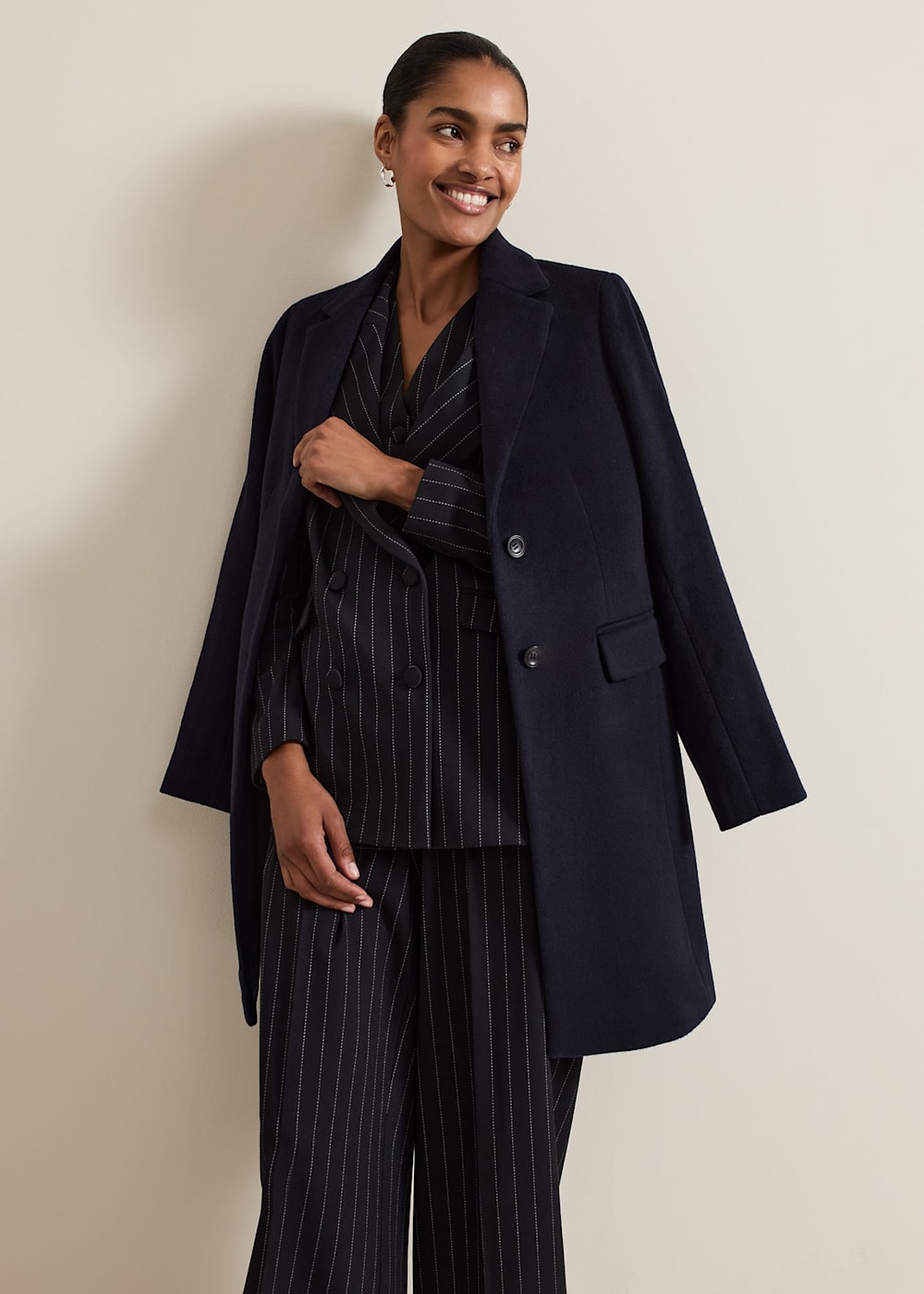 Phase eight navy coat sale