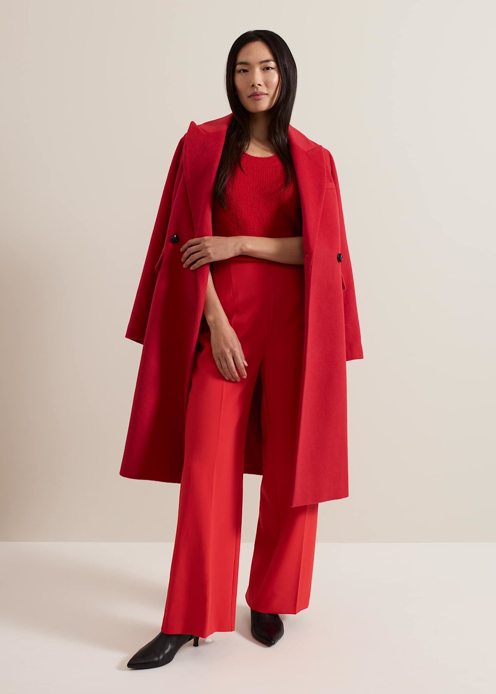 Skye Double Breasted Midaxi Wool Coat Phase Eight UK
