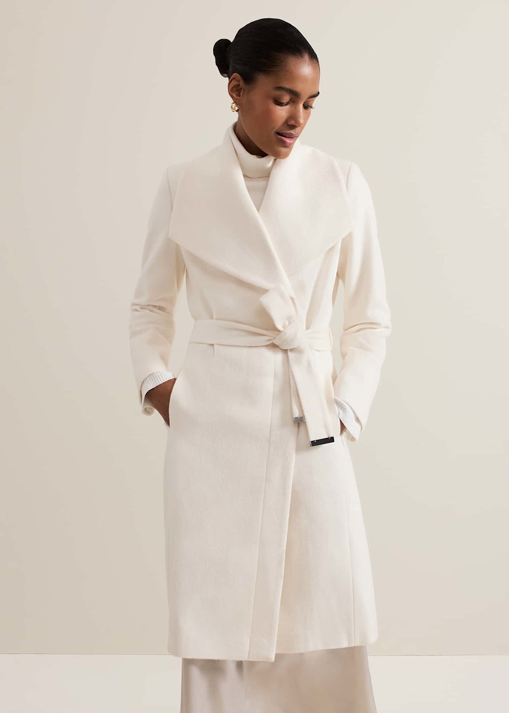 Nicci Belted Wool Coat Phase Eight UK