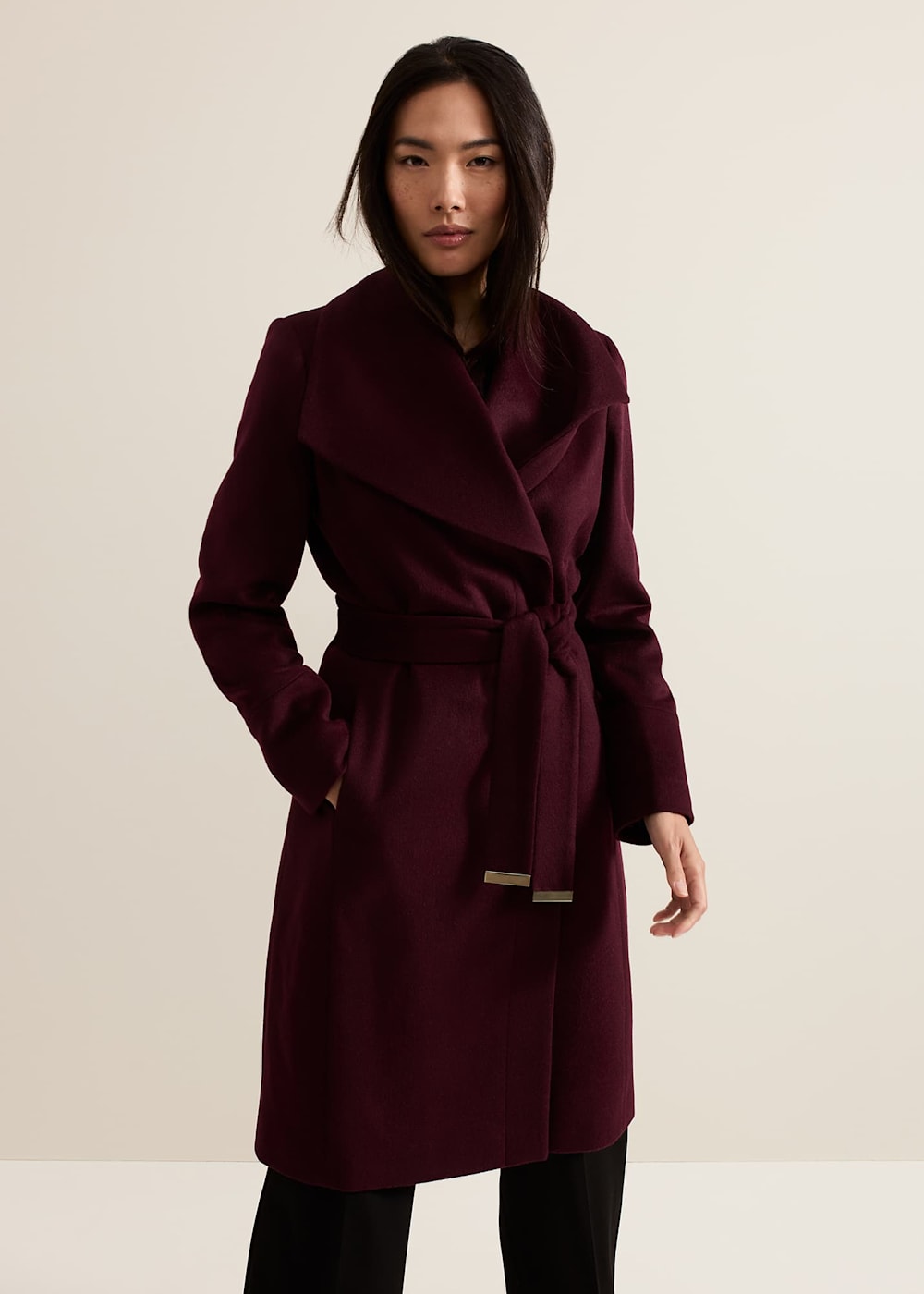 Nicci Belted Wool Coat Phase Eight UK