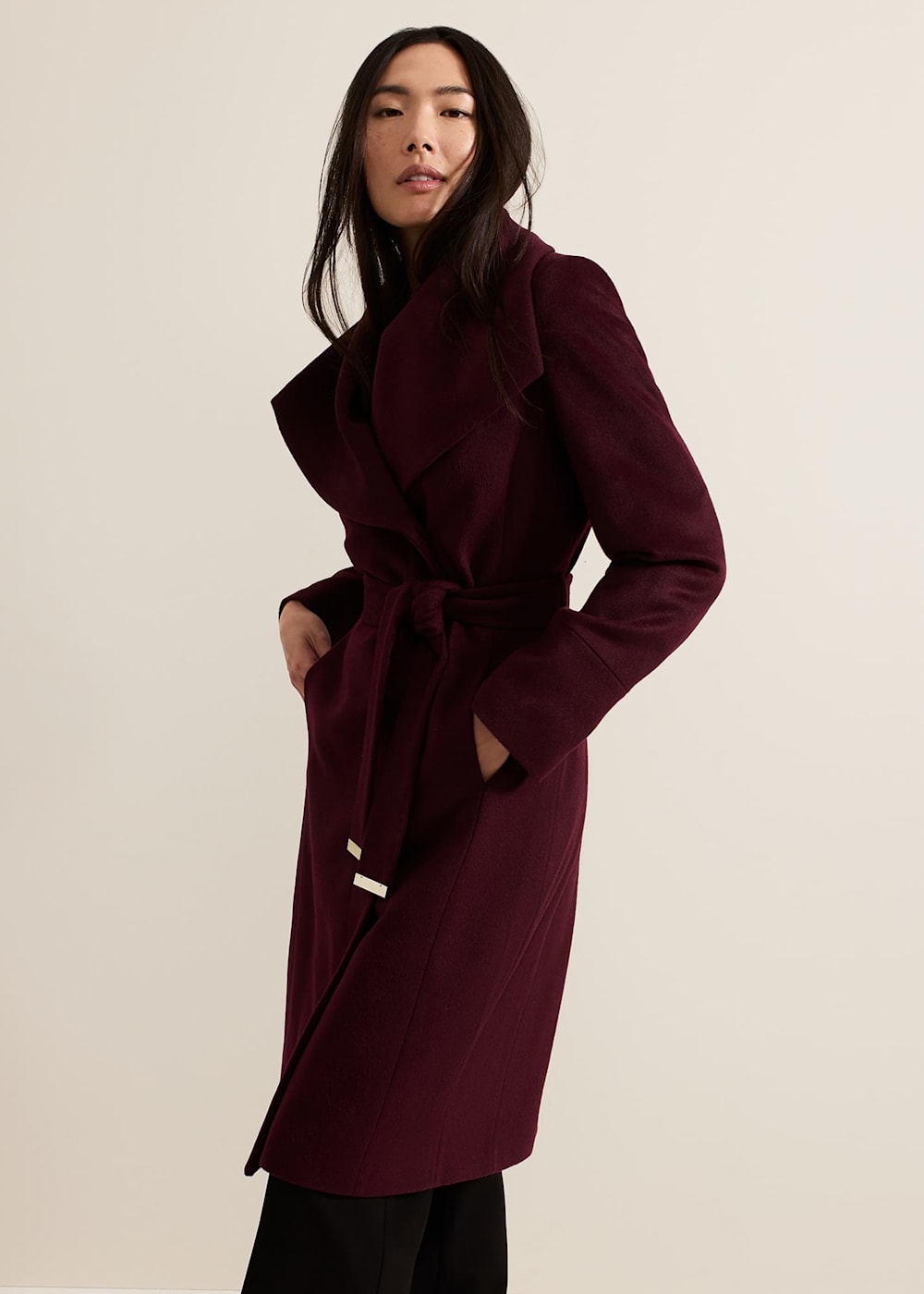 Nicci Belted Wool Coat Phase Eight UK