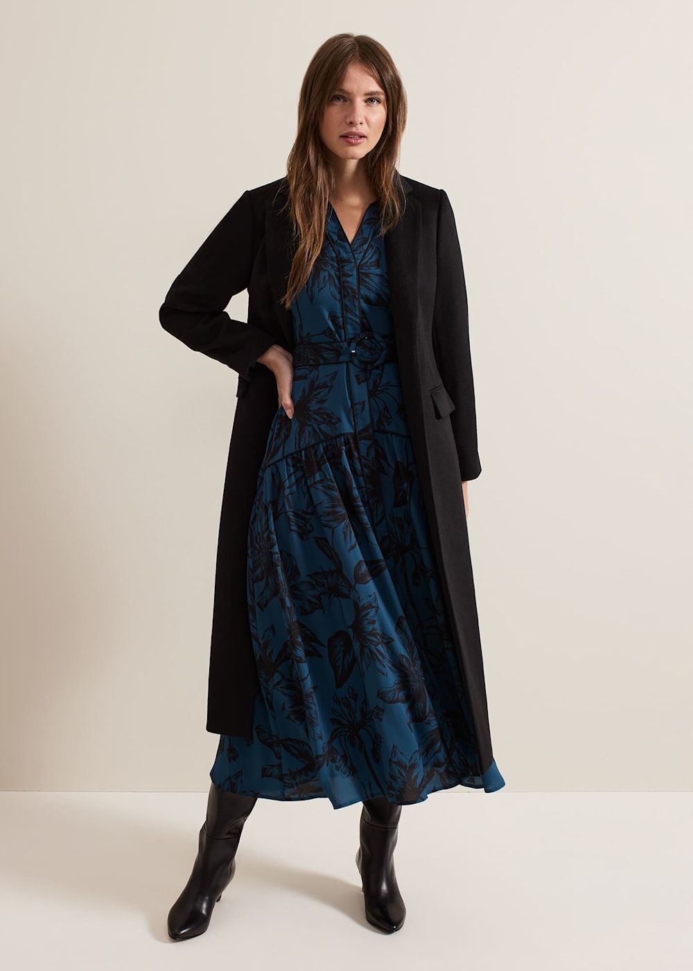 Petite Lydia Long Wool Coat Phase Eight UK