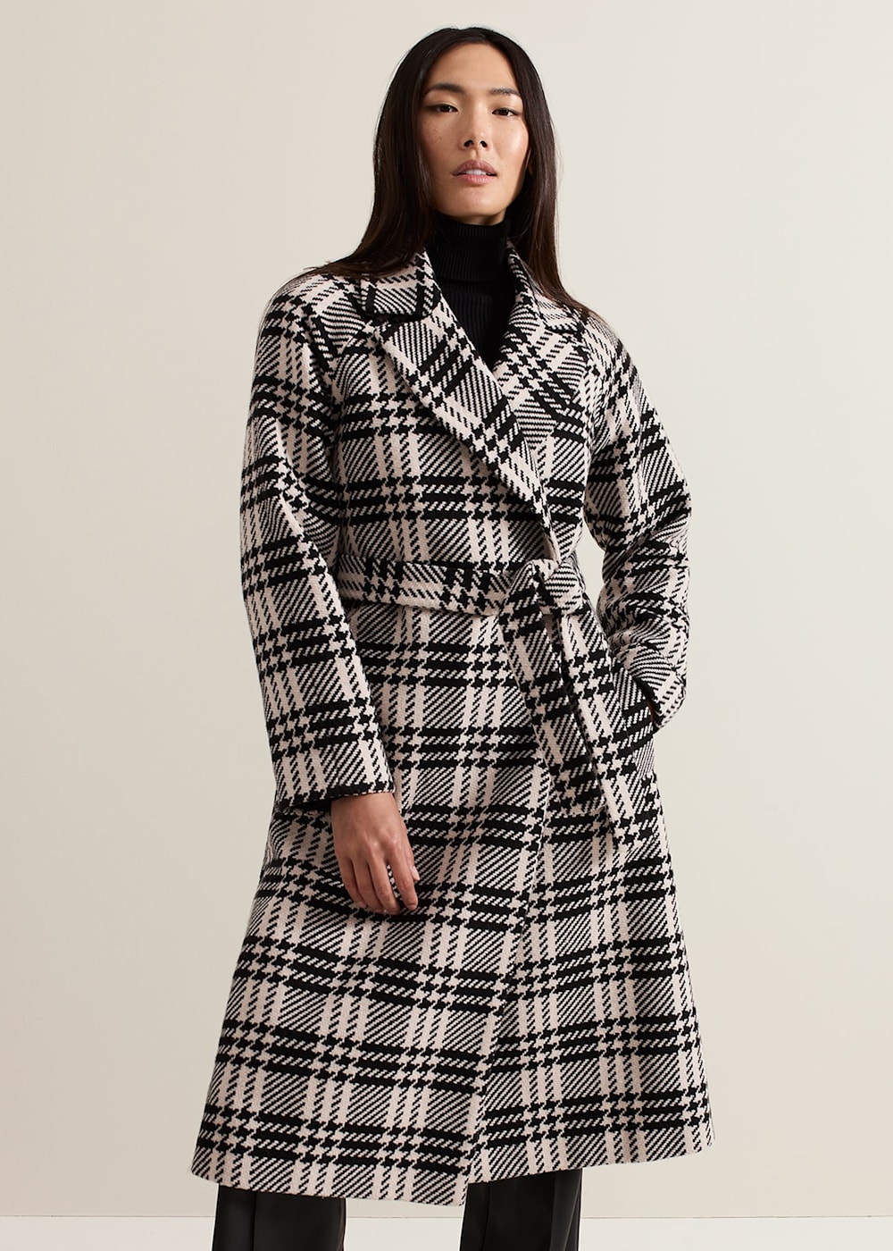 Cassie Check Wool Coat Phase Eight UK