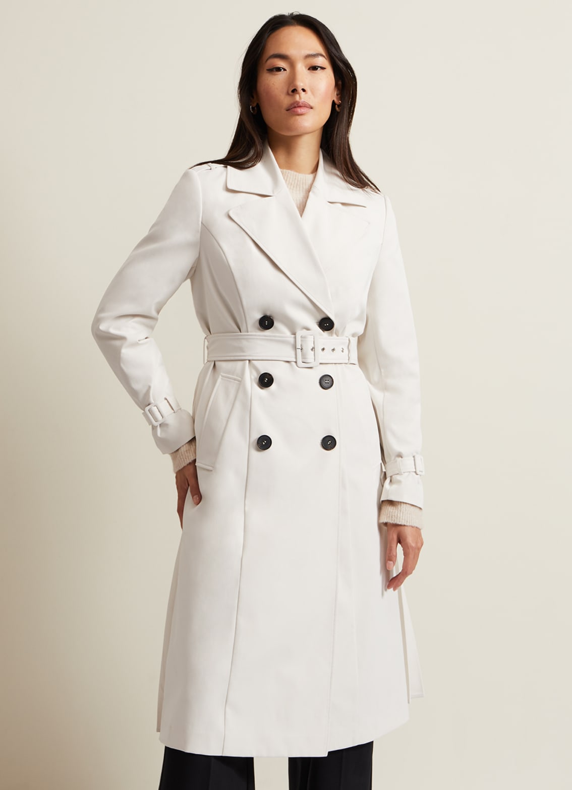 Woman wearing Phase Eight trench