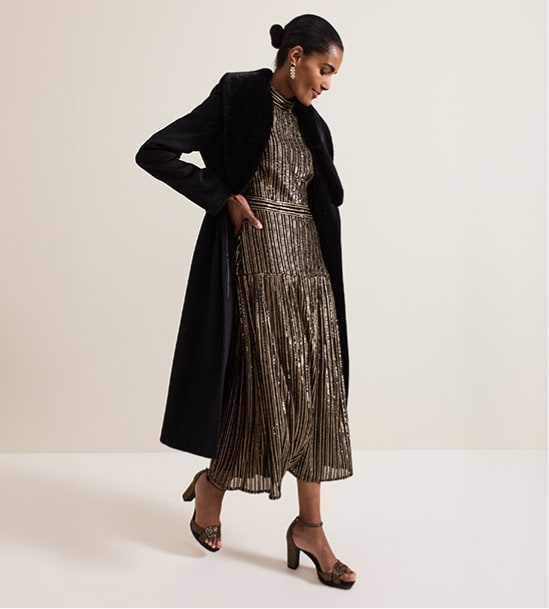 Woman wearing Phase Eight outfit