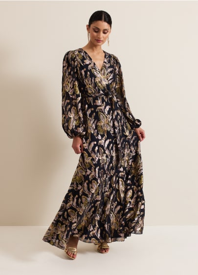 Woman wearing Phase Eight dress