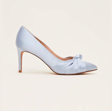  Phase Eight satin knot front heels