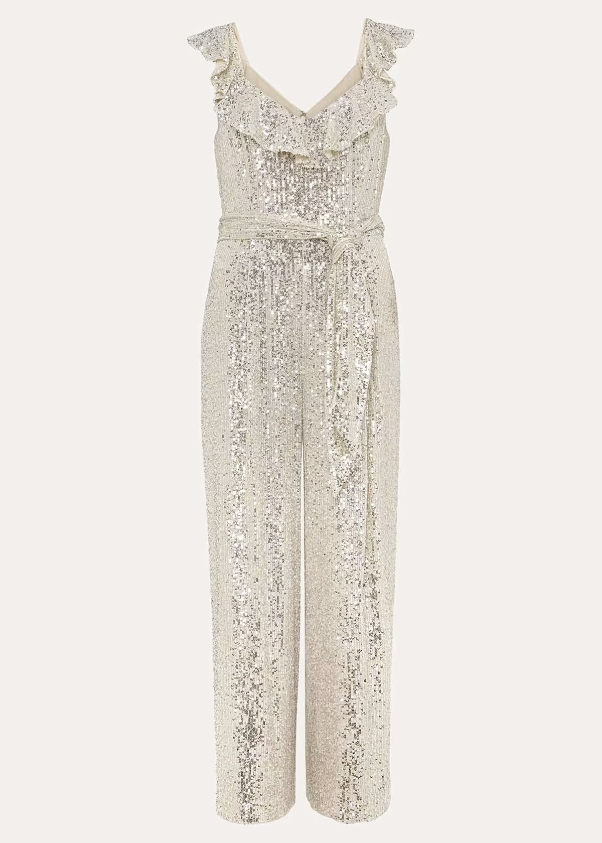 Tazanna Sequin Wide Leg Jumpsuit