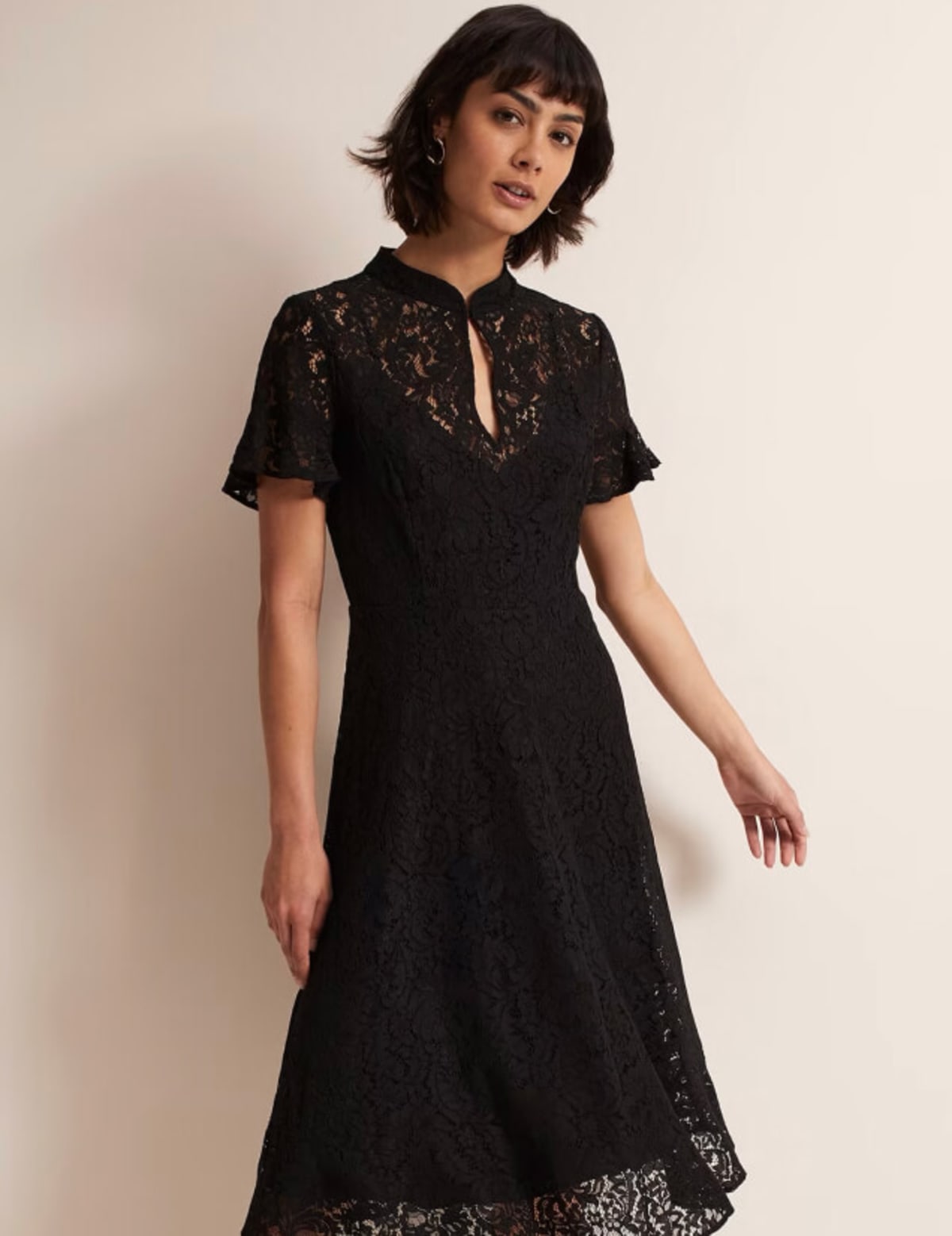 Phase Eight Rimisha Black Lace Midi Dress