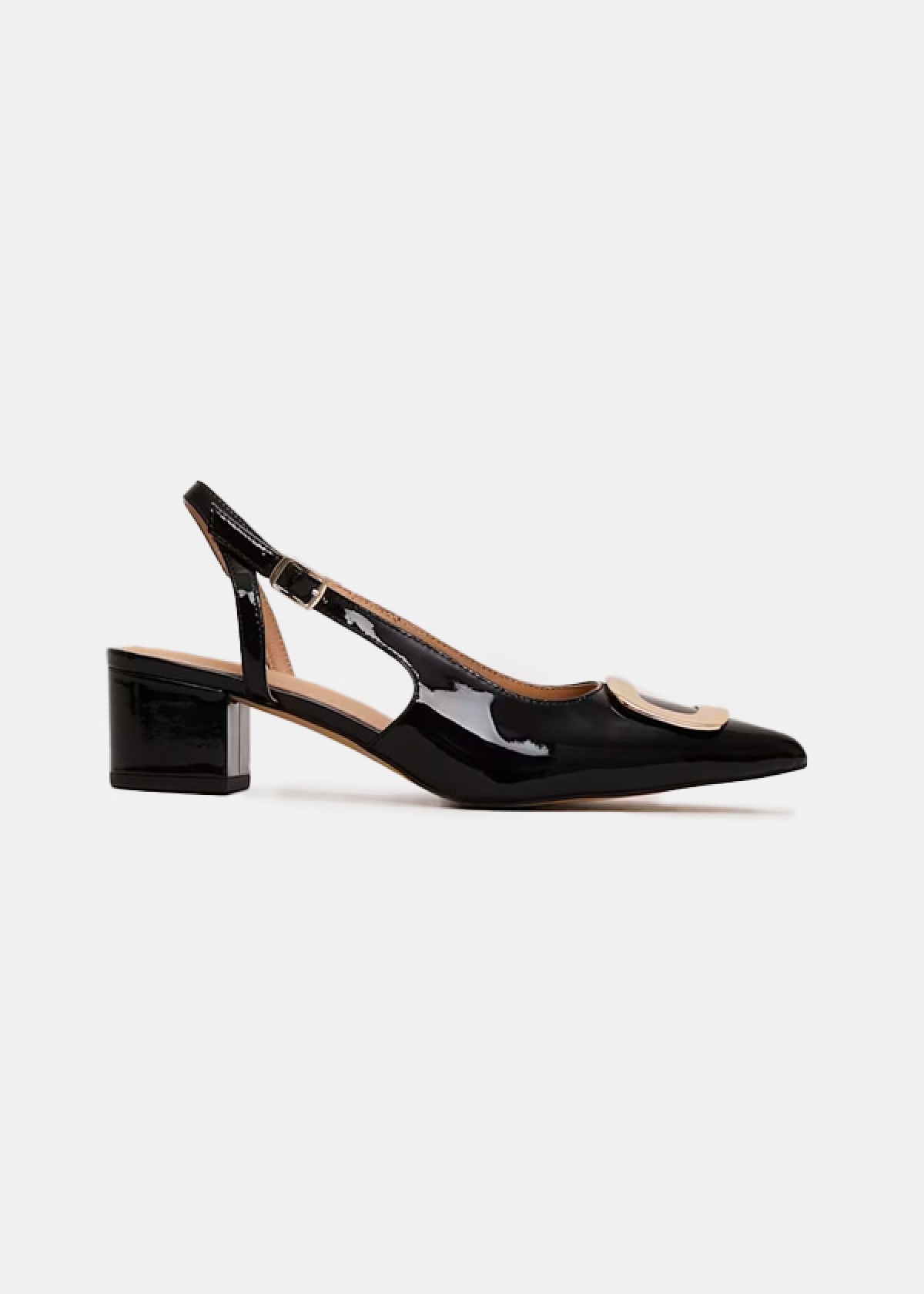 Phase Eight Patent Block Heel Shoes