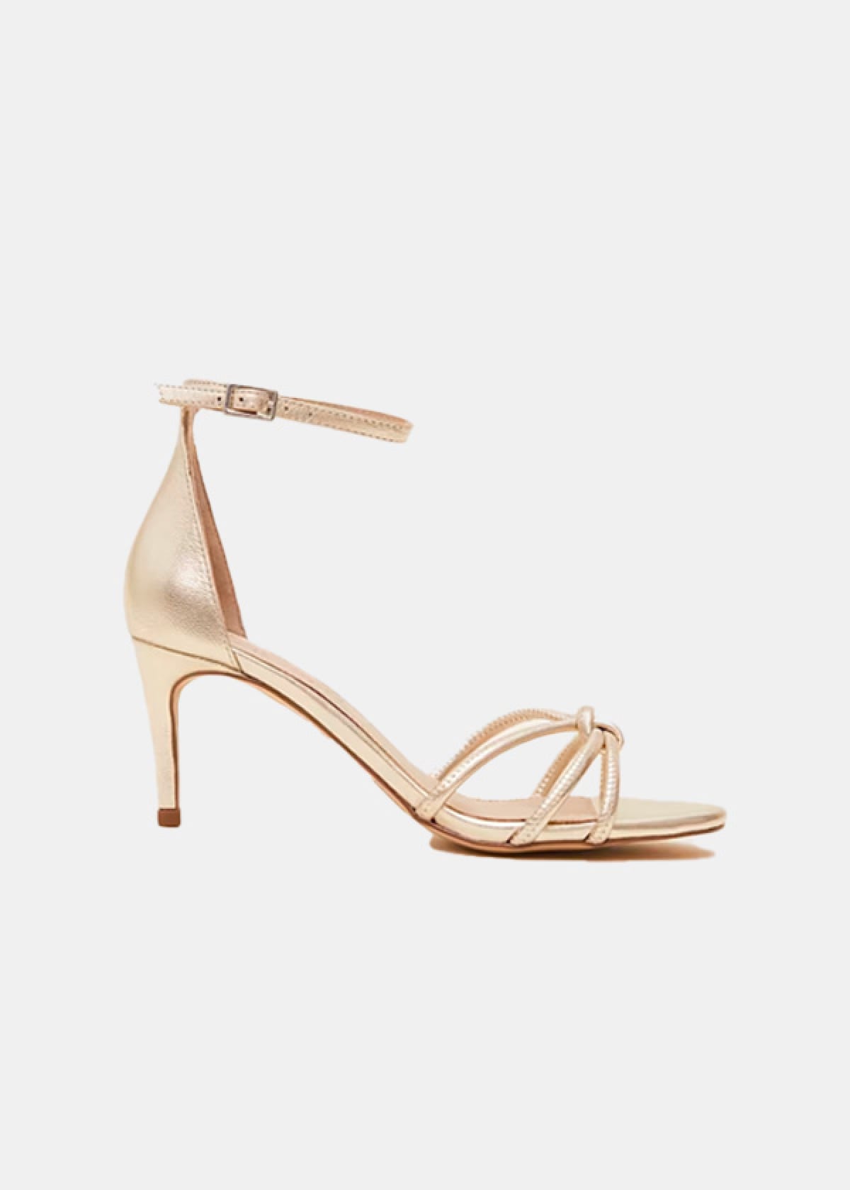 Phase Eight Gold Open Toe Heels