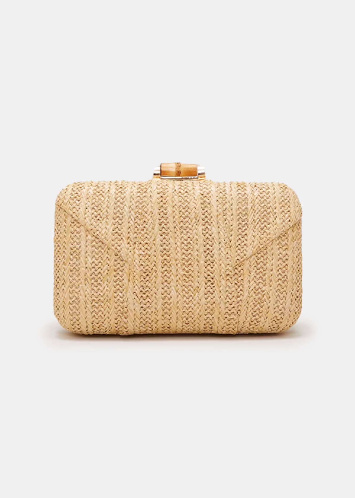 Phase Eight Stuctured Raffia Clutch Bag