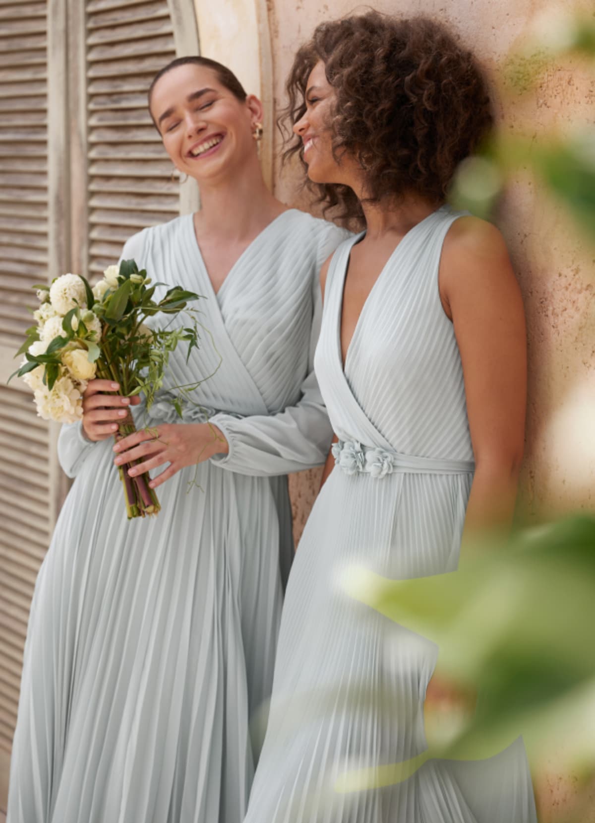 Women wearing Phase Eight bridesmaid dresses