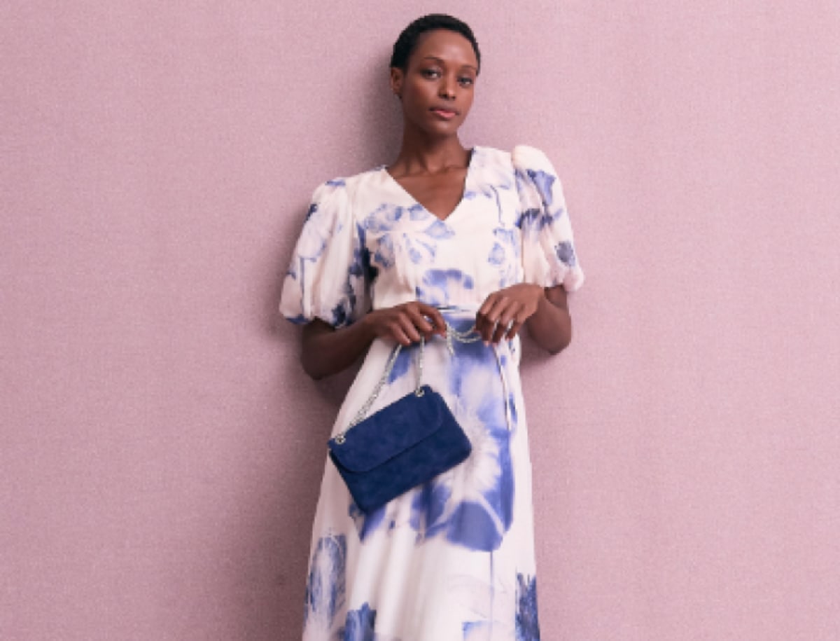 woman wearing Phase Eight outfit