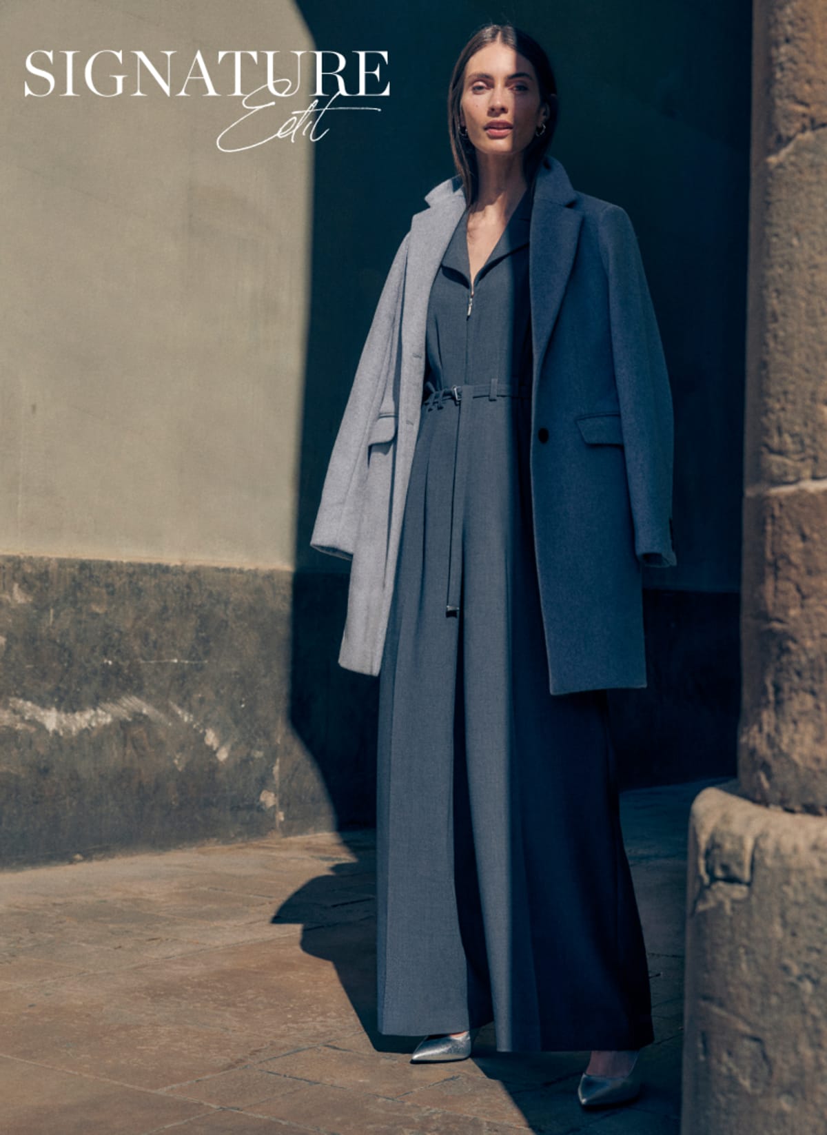 Phase eight grey coat top