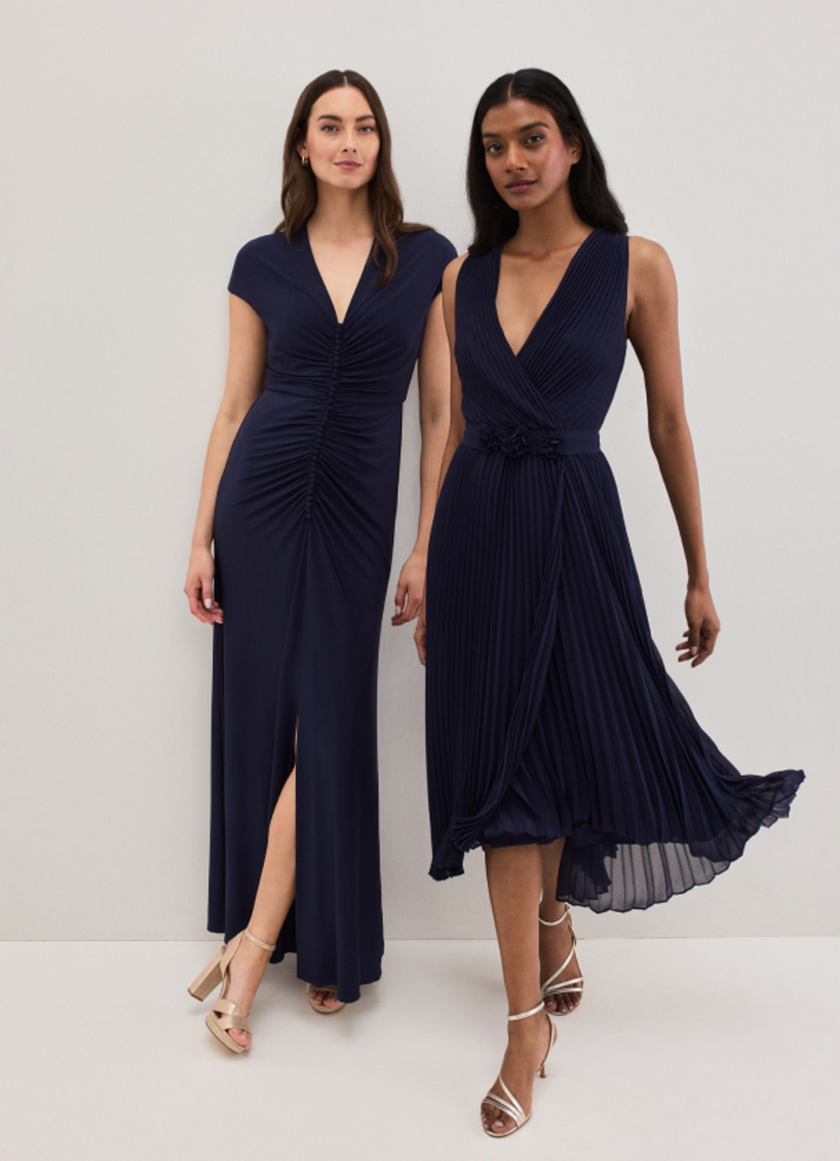 Women wearing Phase Eight bridesmaid dresses