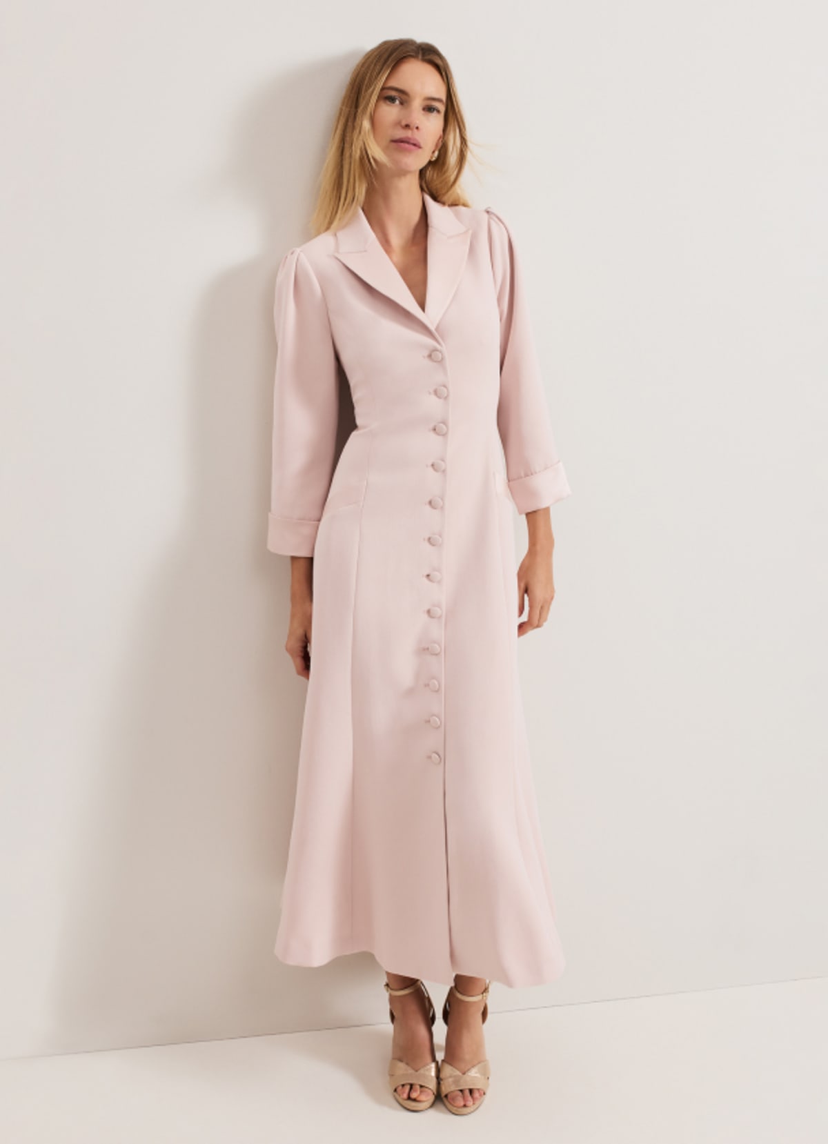 Woman wearing Phase Eight dress