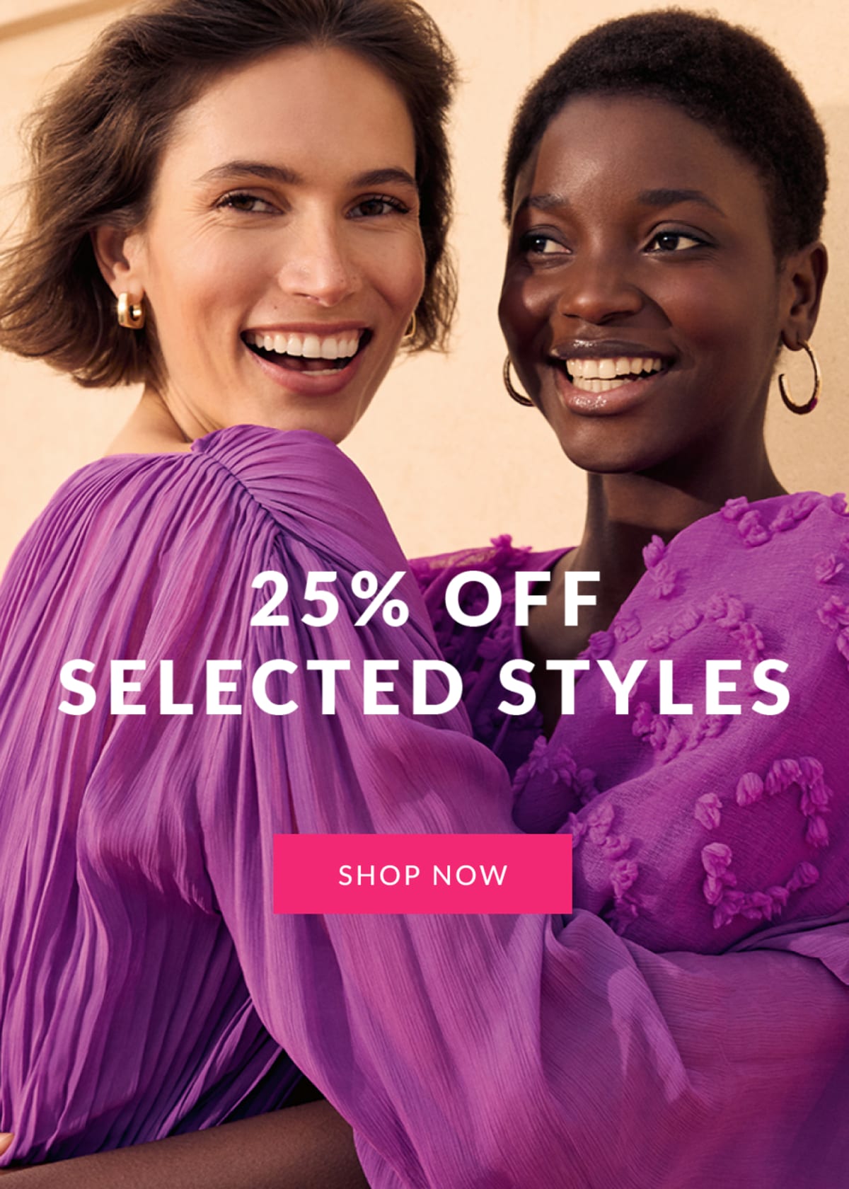 25% Off Selected Lines