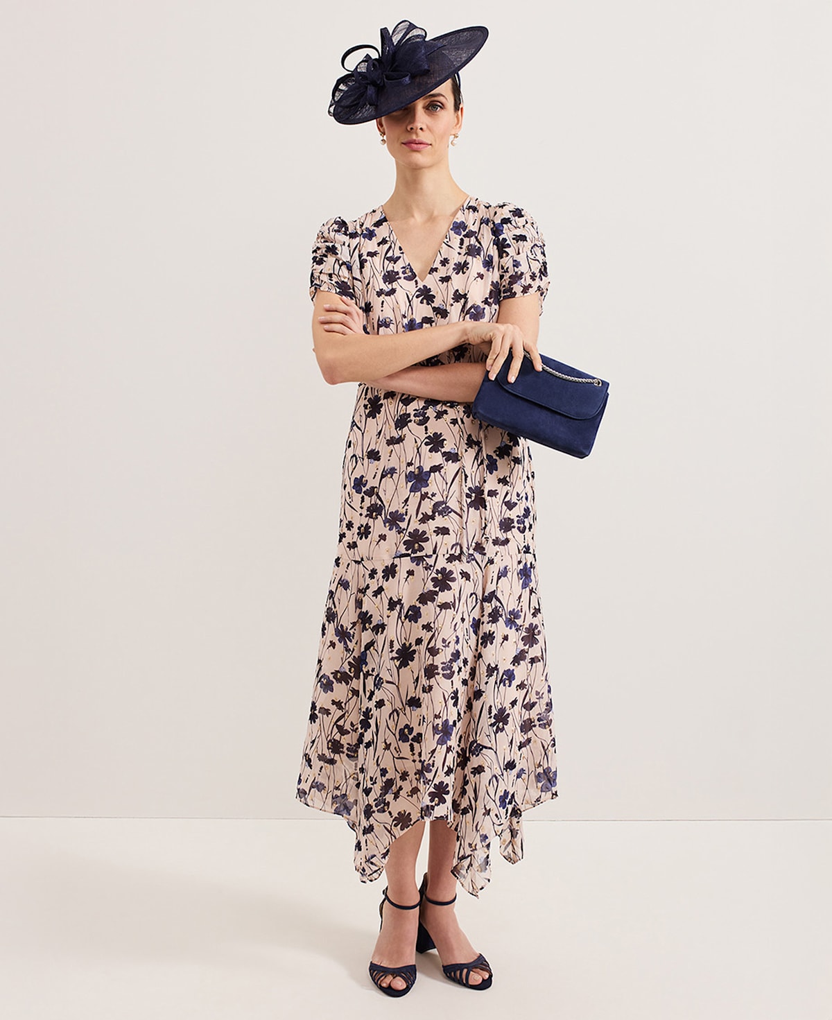 Woman wearing Phase Eight event dress