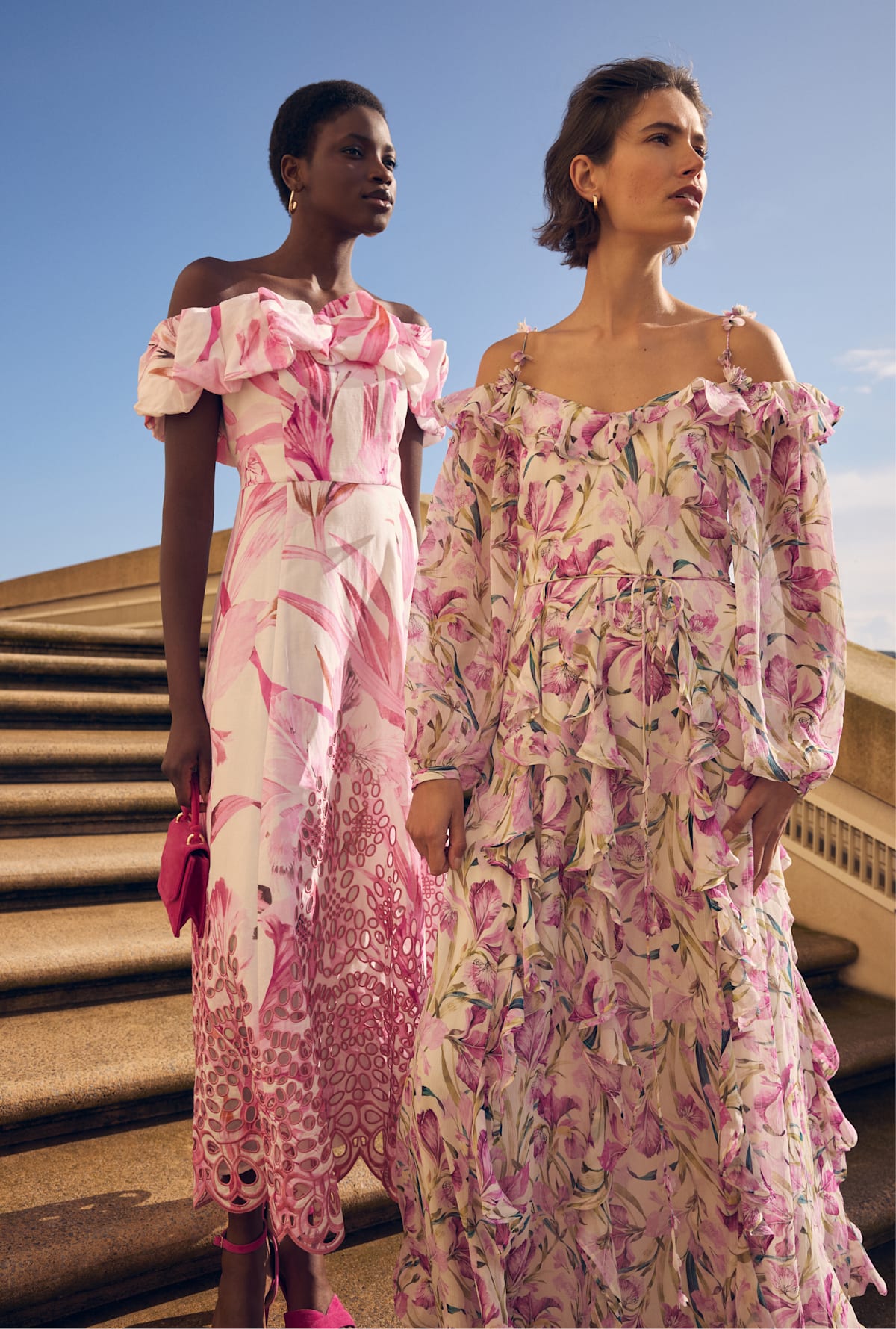 Women wearing Phase Eight event dresses